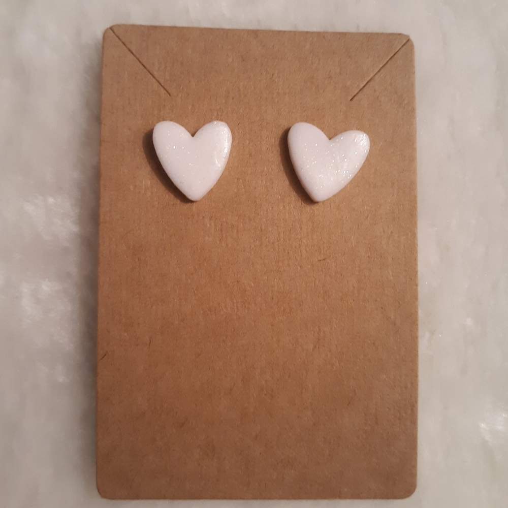 Homemade clay earrings